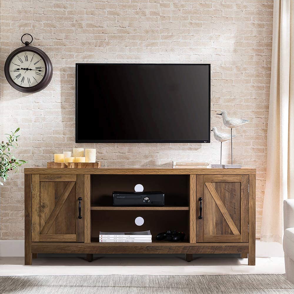 Double Barn Door TV Stand 