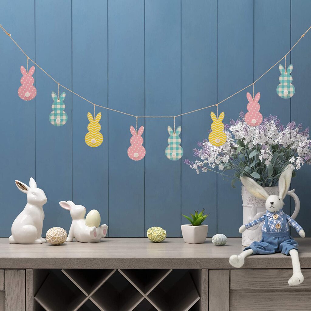 Easter Metal Bunny Garland