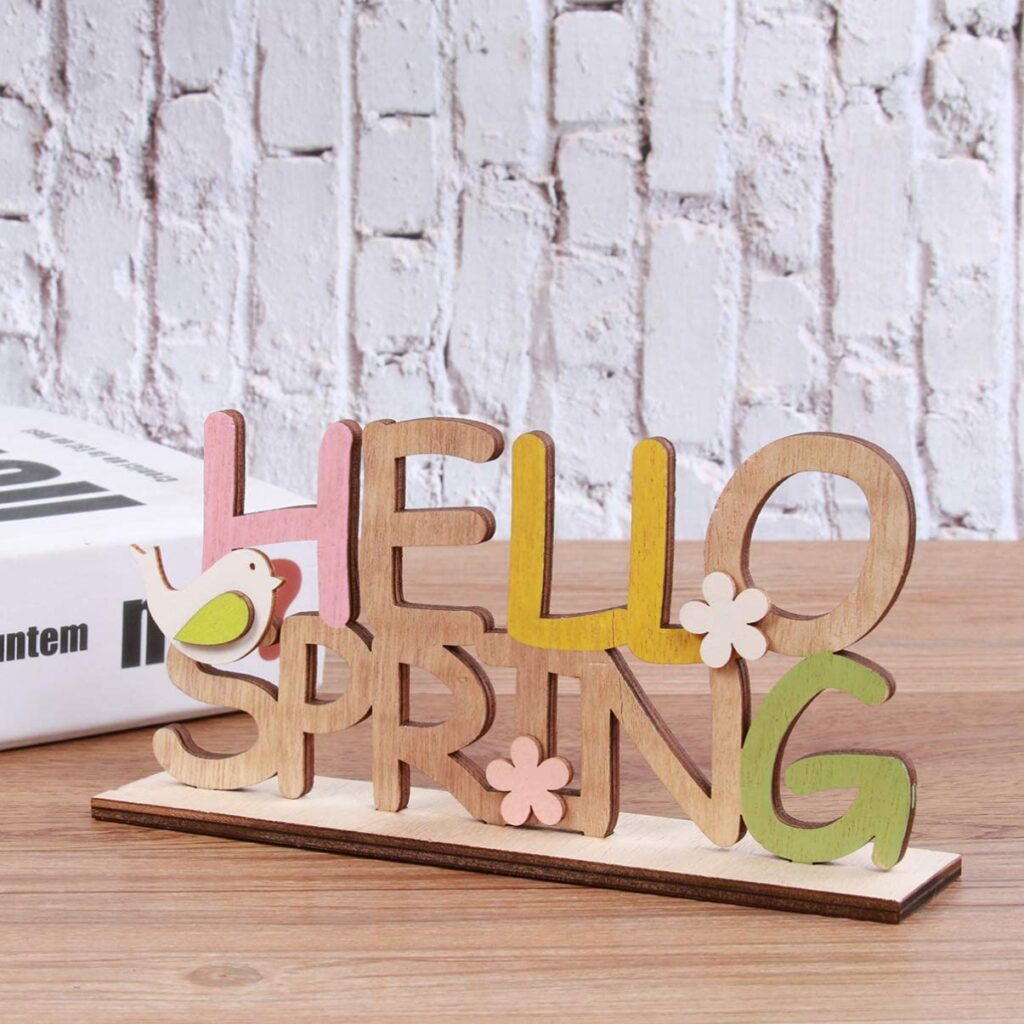 Farmhouse Hello Sign Wooden Tabletop