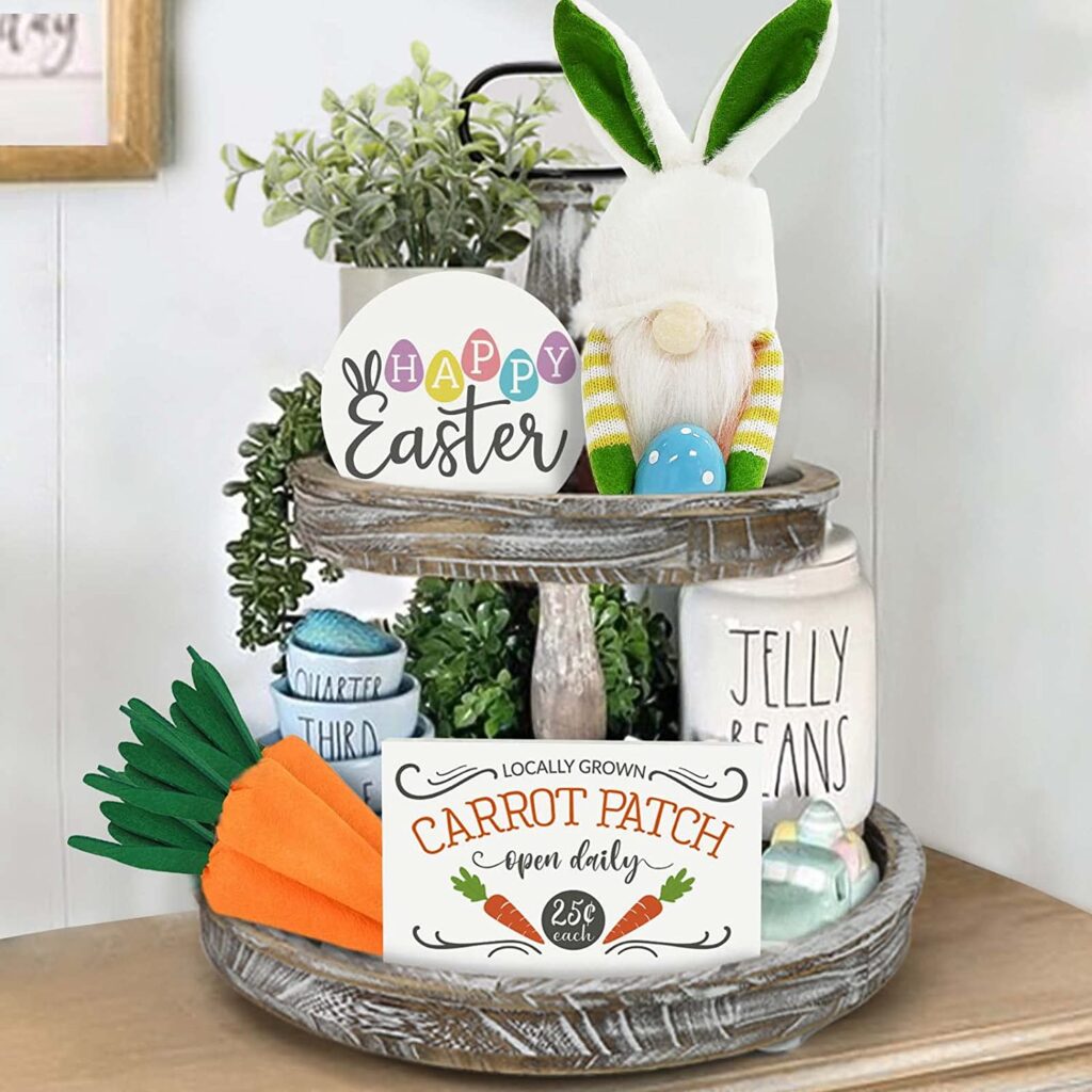 Farmhouse Rustic Tiered Tray