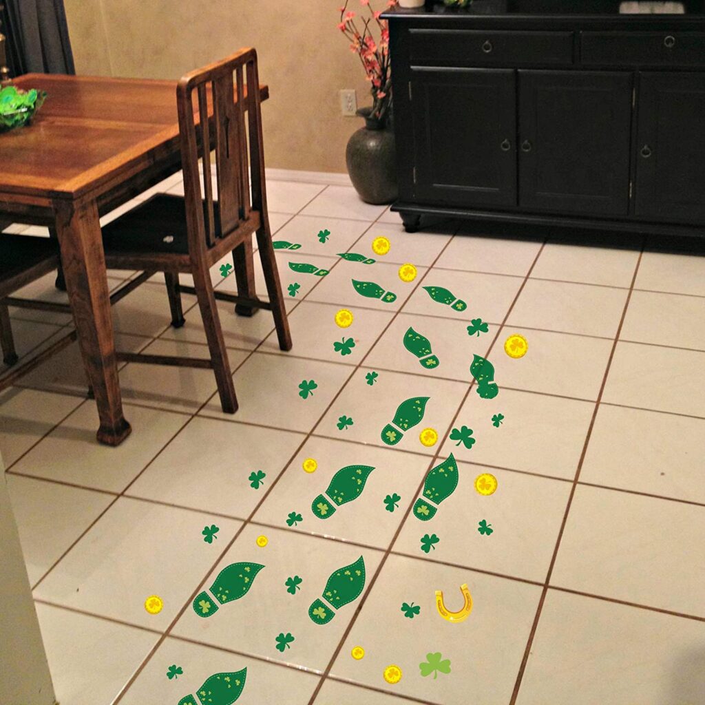 Leprechaun Footprints Floor Clings