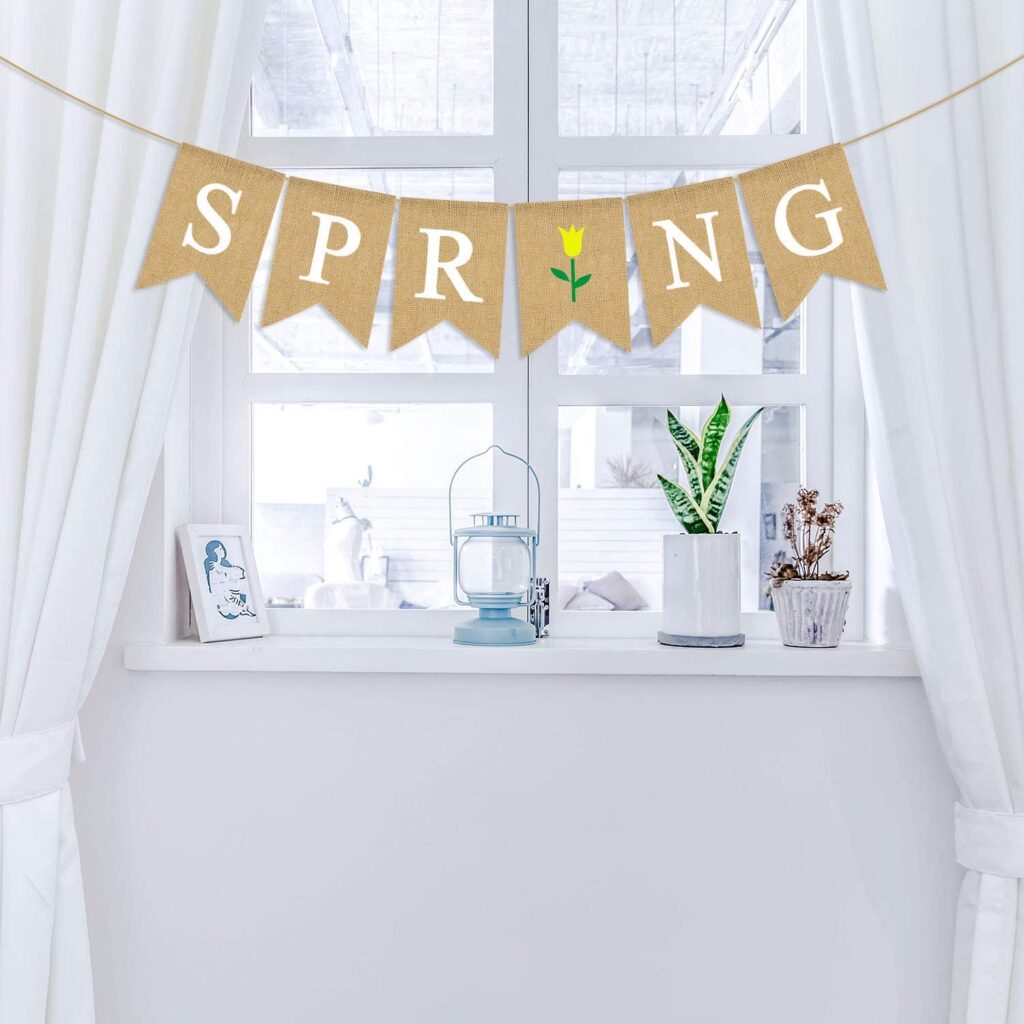 Spring Banner with Flower 