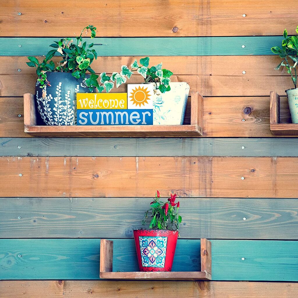  Wooden Welcome Summer Blocks