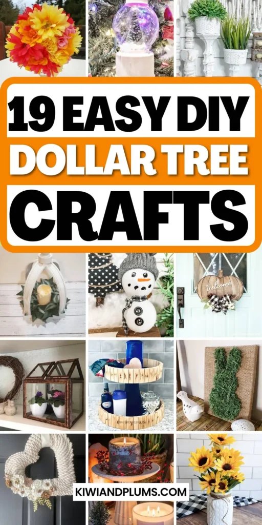 Dollar tree crafts with DIY projects, creative craft ideas, and budget-friendly decor for all seasons