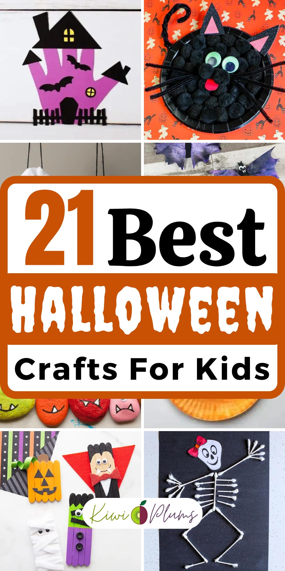 21 Best Halloween Crafts For Kids - Kiwi & Plums