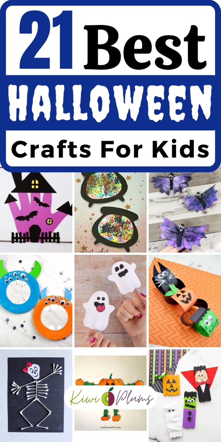 21 Best Halloween Crafts For Kids - Kiwi & Plums