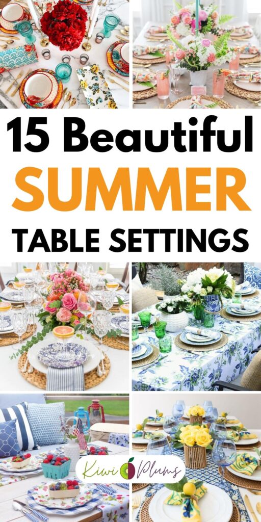 simple diy outdoor summer table settings ideas